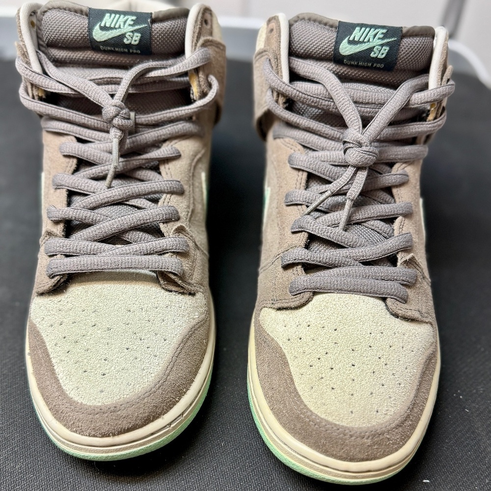 Size 11 - VNDS Nike Dunk Pro SB High Soft Grey/Mint- *2012- (305050-030)